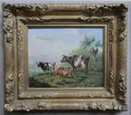 == landschap met koeien == ALBERT VERHOESEN 1806-1881 ==, Antiek en Kunst, Kunst | Schilderijen | Klassiek, Ophalen of Verzenden