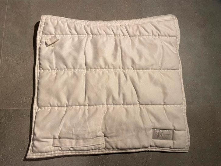 Wit wedstrijd zadeldek dresuur, Dieren en Toebehoren, Paarden en Pony's | Dekens en Dekjes, Zo goed als nieuw, Ophalen of Verzenden