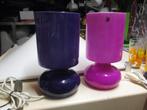 Ikea design Lykta tafellamp paars roze glas retro vintage, Huis en Inrichting, Lampen | Tafellampen, Gebruikt, Ikea, ?, Glas