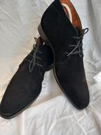 Van Lier zwarte suede veterschoen maat 7/ 41, Ophalen of Verzenden, Gedragen, Zwart