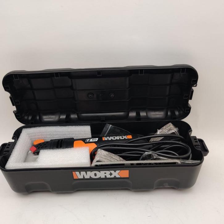 Worx multitool Sonicrafter F50 WX681 + koffer nu voor €79.99, Doe-het-zelf en Verbouw, Hout en Planken, Zo goed als nieuw, Plank