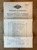 1934 en 1937 Miller motorfiets verlichting documentatie, Motoren, Ophalen of Verzenden, Overige merken