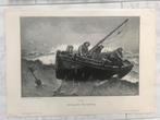 G. Haquette: Heringsfang,1900, or. gravure, 31x21cm. Mooi!, Antiek en Kunst, Ophalen of Verzenden