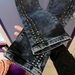 Pepe Jeans donker blauwe stretch jeans vol studs 28 nr 38110, Blauw, ., Ophalen of Verzenden, Zo goed als nieuw