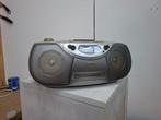 vintage draagbare radio cd en cassettedeck Philips az101, Audio, Tv en Foto, Cd-spelers, Ophalen of Verzenden, Gebruikt, Philips