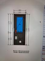 Nieuw Kunststof Deurkozijn, Doe-het-zelf en Verbouw, 80 tot 100 cm, 215 cm of meer, Nieuw, Ophalen of Verzenden