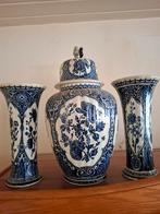 Delfts Blauw Vaas en Pot met Deksel Set, Antiek en Kunst, Ophalen