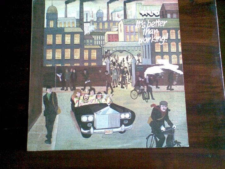 LP - Mud - It's better than working, Cd's en Dvd's, Vinyl | Rock, Gebruikt, Poprock, 12 inch, Ophalen of Verzenden