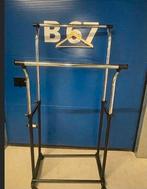 Kledingrek met dubbele stang en wielen, Ophalen, Met wielen, Gebruikt