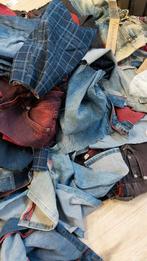 Stoffen restjes - denim en meer!, Ophalen, Overige materialen, Gebruikt, Blauw