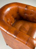 Clubchair schapenleer klassiek gecapitonneerd, Huis en Inrichting, Fauteuils, Ophalen, Nieuw, 75 tot 100 cm, Minder dan 50 cm