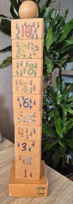 Houten stapeltoren/puzzel van het merk "Janbibejan", Kinderen en Baby's, Ophalen of Verzenden, Gebruikt, Overige typen
