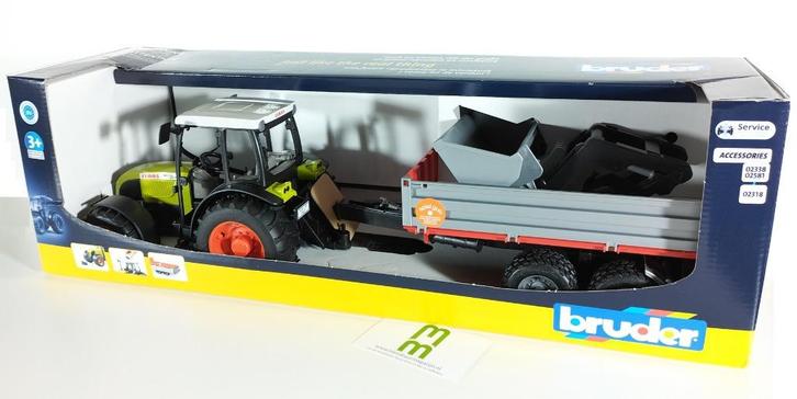 Bruder Claas Nectis 267F trekker SET +voorlader/kipper, Kinderen en Baby's, Speelgoed | Speelgoedvoertuigen, Nieuw, Verzenden