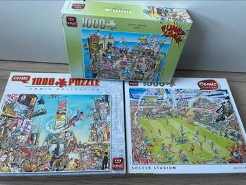 3 puzzels | 1000 st | oa voetbalstadion