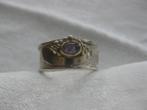 Zware 925 zilveren ring met amethyst, gedeeltelijk verguld., Ophalen, 20 of groter, Zo goed als nieuw, Met edelsteen