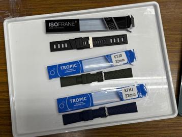 Rubber horloge bandjes 22mm Isofrane / Tropic beschikbaar voor biedingen