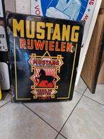 Emaille reclamebord mustang rijwielen fietsen langcat Bussum, Verzamelen, Merken en Reclamevoorwerpen, Ophalen of Verzenden, Gebruikt