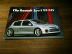 Renault Clio Sport V6 24 1 / 1999 2 pag., Boeken, Verzenden, Zo goed als nieuw, Renault