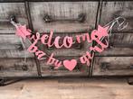 Geboorte Slinger + bord Meisje - Welcome Baby Girl, Kinderen en Baby's, Kraamcadeaus en Geboorteborden, Ophalen of Verzenden, Gebruikt