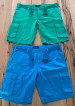 Set van 2 Bartlett korte cargobroeken groen blauw maat 26, Kleding | Heren, Broeken en Pantalons, Maat 52/54 (L), Overige kleuren