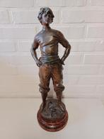 Champignon de Gymnaste Louis Moreau - Uniek Bronzen Beeldje, Antiek en Kunst, Ophalen of Verzenden, Brons