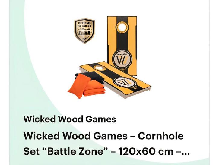 Cornehole Set - Compleet!, Hobby en Vrije tijd, Gezelschapsspellen | Bordspellen, Zo goed als nieuw, Een of twee spelers, Drie of vier spelers