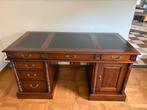 Engels mahonie bureau met ingelegd leren schrijfblad, Ophalen