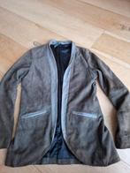 10 days leren colbert blazer jasje grijs mt M, Kleding | Dames, Ophalen of Verzenden, Zo goed als nieuw, Grijs