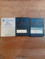 PlayStation 2 Memory Cards - 3 stuks, Ophalen of Verzenden, Gebruikt, Controller, PlayStation 2
