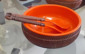 Retro Emsa Saladekom Jaren 70 + Bestek beschikbaar voor biedingen