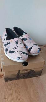 TOMS Roze kitten katten Espradilles mt 37., Ophalen, Zo goed als nieuw, Toms, Espadrilles of Moccasins