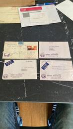 4 enveloppe 1 uit China ,3 uit India voor Logger Texiel, Postzegels en Munten, Brieven en Enveloppen | Buitenland, Ophalen of Verzenden