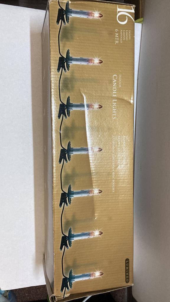 Vintage Kerstverlichting Kaarsen 2 keer - 16 stuks, Huis en Inrichting, Lampen | Hanglampen, Gebruikt, Minder dan 50 cm, Kunststof