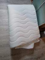 Topmatras pe schuim met wasbare hoes 140x200, Wit, Tweepersoons, Zo goed als nieuw, Hout