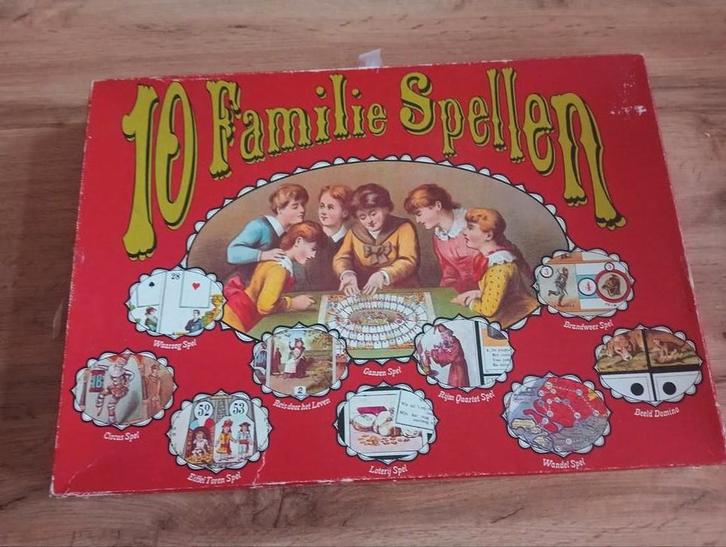 10 familie spellen 1974, Hobby en Vrije tijd, Gezelschapsspellen | Bordspellen, Ophalen of Verzenden