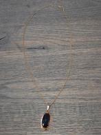 Gouden ketting met hanger 14 karaats 50 cm gourmet schakel, Sieraden, Tassen en Uiterlijk, Kettingen, Verstelbaar, Ophalen of Verzenden