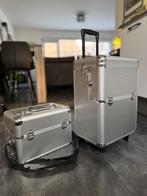 Make-up koffer trolley – 2-delig,, Sieraden, Tassen en Uiterlijk, Koffers, Overige materialen, Minder dan 50 cm, Zo goed als nieuw