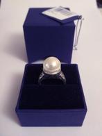 Zilveren ring met een grote bolvormige parel, 18 tot 19, Verzenden, Nieuw, Dame