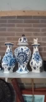 Delfts Blauw Vaas Set, Antiek en Kunst, Ophalen