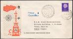 1e KLM poolvlucht Tokio Japan 1958, Verzenden, Envelop