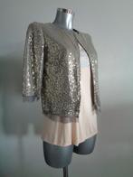 SCEE by TWIN SET gouden pailletten vestje S/M origineel, Kleding | Dames, Twinset, Ophalen of Verzenden, Zo goed als nieuw, Maat 36 (S)
