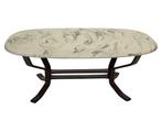Vintage Salontafel Marmer Hout Minimalist design Zweden, Gebruikt, Overige materialen, 100 tot 150 cm, Vintage