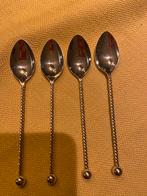 4 zilveren lepeltjes, Antiek en Kunst, Ophalen of Verzenden