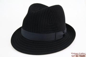 Gleufhoed Trilby Michael Zechbauer by Mayser zwart 58 nieuw beschikbaar voor biedingen