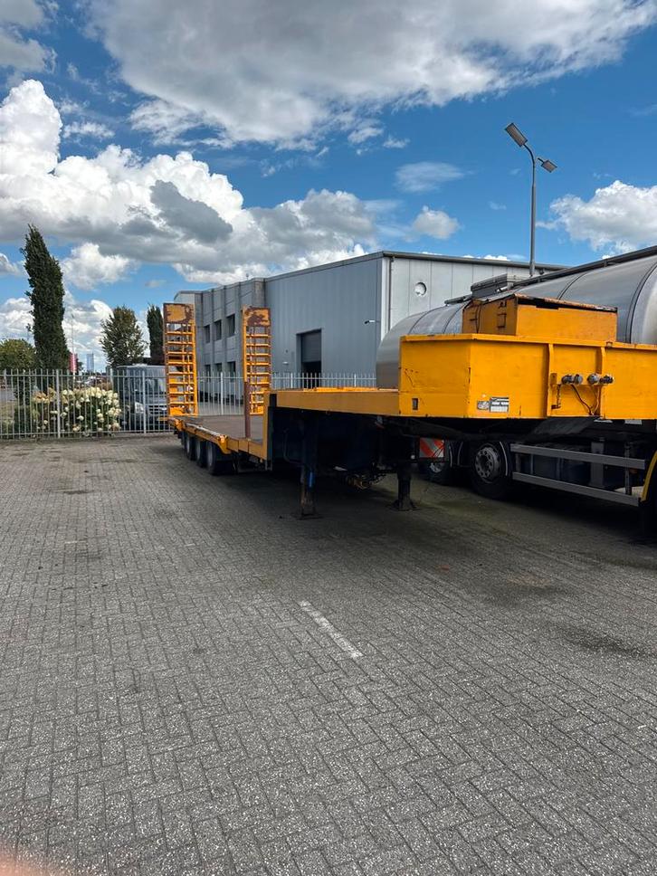 Oplegger - Machine Transport - Goede Staat - 12m Laadvloer, Zakelijke goederen, Machines en Bouw | Transport, Ophalen of Verzenden