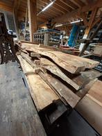 Grote voorraad eiken planken en balken, Ophalen