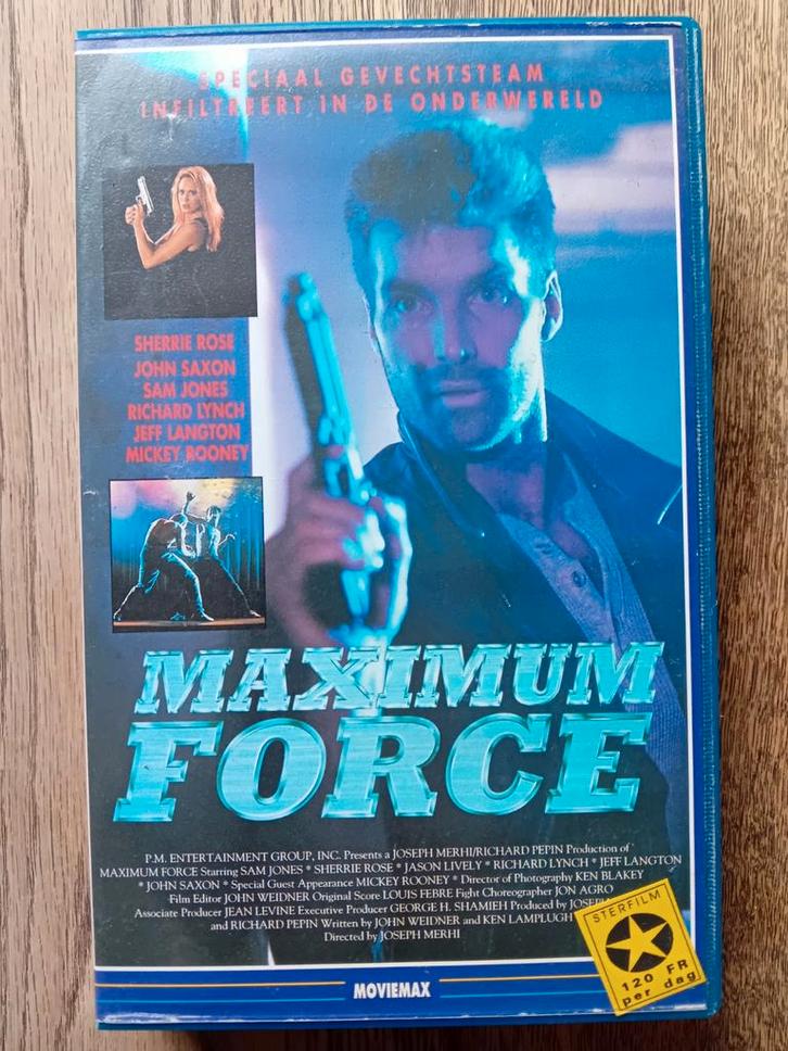 VHS Videoband: Maximum Force, Cd's en Dvd's, VHS | Film, Gebruikt, Actie en Avontuur, Vanaf 16 jaar, Ophalen of Verzenden