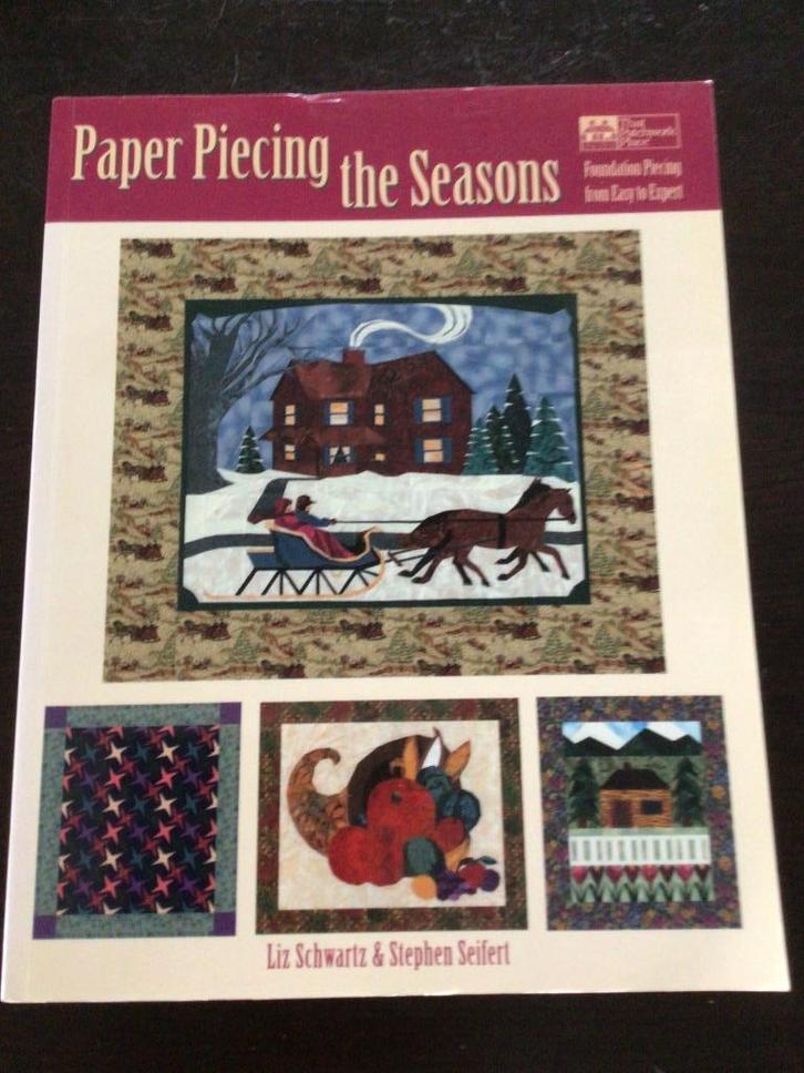 Paper piecing (quilt) the seasons van Liz Schwarz & Stephen, Boeken, Hobby en Vrije tijd, Zo goed als nieuw, Borduren en Naaien