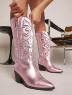 glamourous cowboylaarzen mt 41, Kleding | Dames, Schoenen, Nieuw, Ophalen of Verzenden, Hoge laarzen, Roze