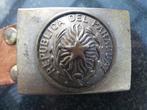 Fraaie koppel met pistool holster militaria Paraguay riem, Ophalen of Verzenden, Landmacht